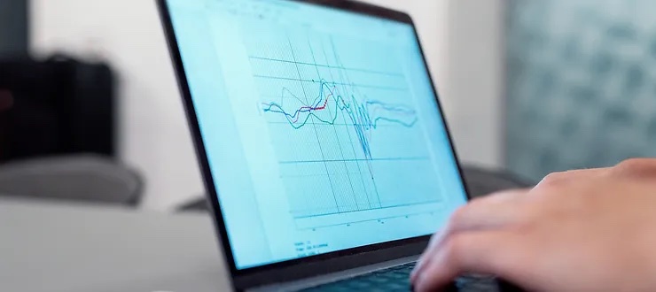 clinical trial data analysis on a computer