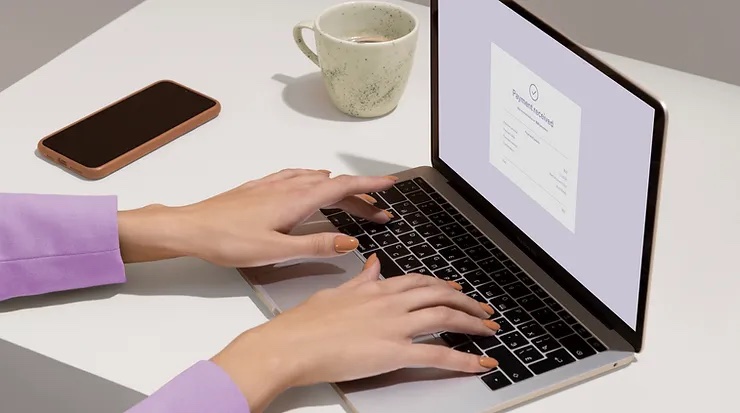 person shopping online