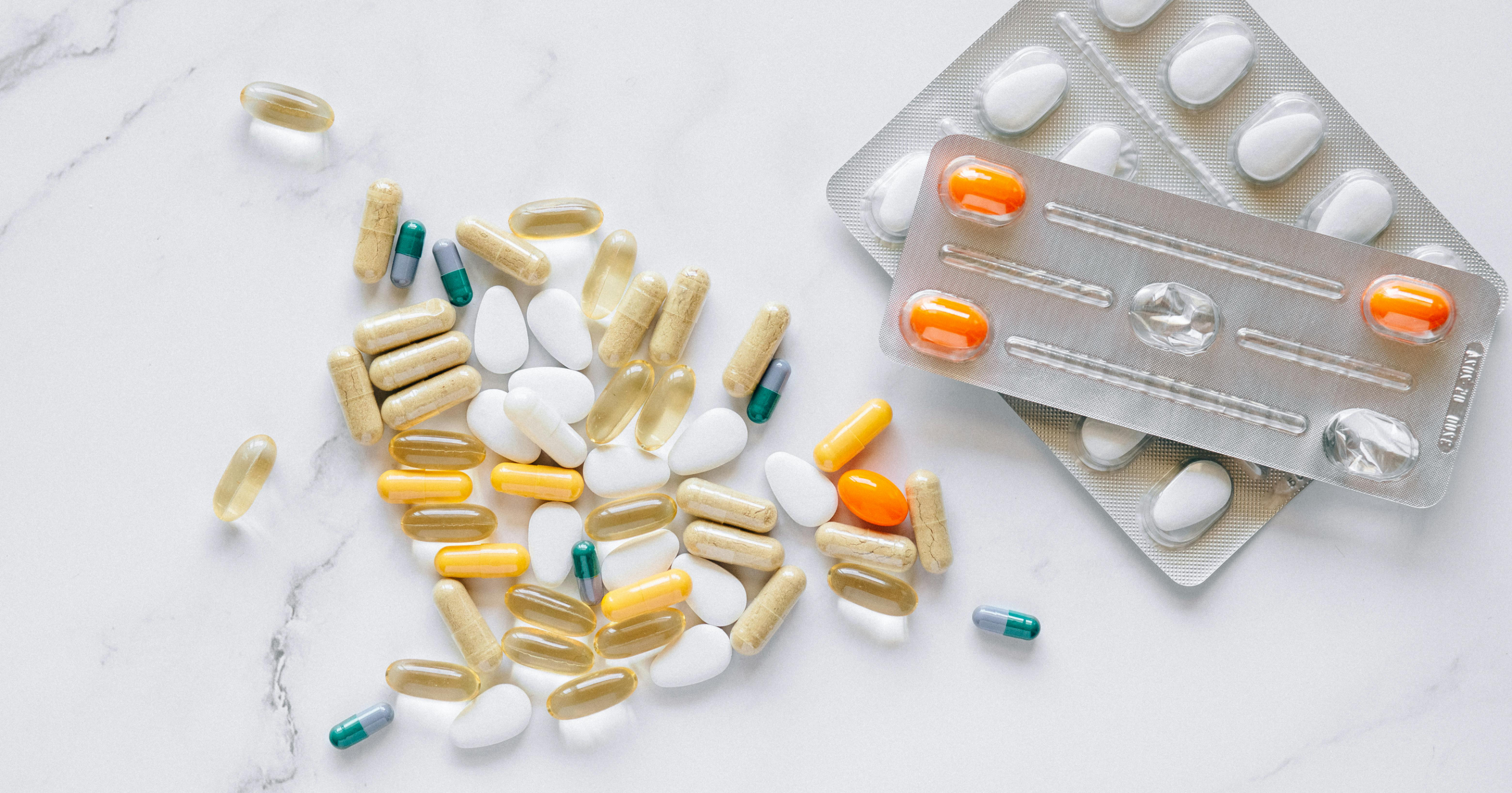 supplement packaging on a table